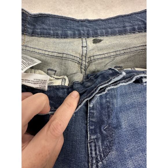 Levis 514 Jeans Mens 32 X 34 Blue Classic Straight Red Tab Denim Cotton - Picture 2 of 11